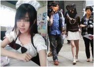 2016年3月29日，香港一座工业大厦内被揭发一宗水泥藏尸案，现共有3男1女涉嫌串谋谋杀被捕，其中一名何姓女嫌疑人“小草”年仅18岁。4月13日，身穿短裙的女疑犯“小草”被押往凶案现场。