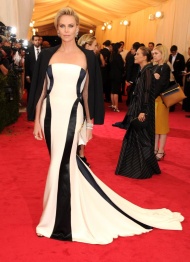 Did Charlize Theron win the curves contest at the #MetGala after all??