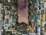 There's nowhere to see but up in this photo of Hong Kong, taken by Norbert Well and submitted to the 2014 National Geographic Traveler Photo Contest. &quot;Living in a box is living in Hong Kong,&quot; he says.