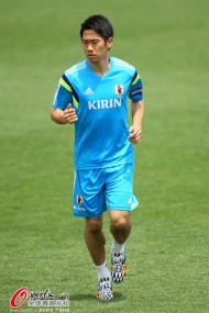 2014年5月19日，日本国家队开始了世界杯的备战训练，从英超曼联回到日本队的香川真司无疑是训练上最闪亮的明星。
