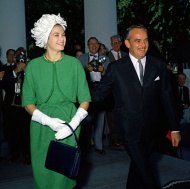 Grace Kelly brought attention to Monaco through her marriage to Prince Rainier III

The Prince and Princess of Monaco arrive at the White House for a luncheon.