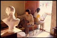 1983年5月，北京171中学美术教室。