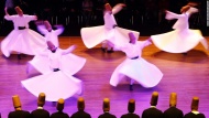 Whirling Dervishes perform a traditional &quot;sema&quot; ritual during a ceremony in Istanbul on Saturday, December 13. The ceremony marked the death of Mevlana Jalaluddin Rumi, the father of the Mevlevi sect the Dervishes belong to.